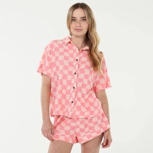 NWT Honeydew Easy Does It Shortie PJ Set